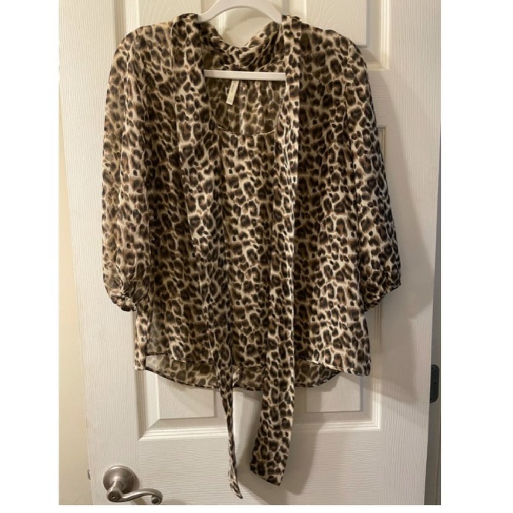 Chic Leopard Women's Blouse, DNA Couture